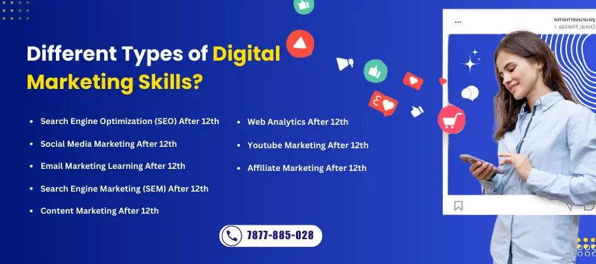 Multiple types of digital marketing skills