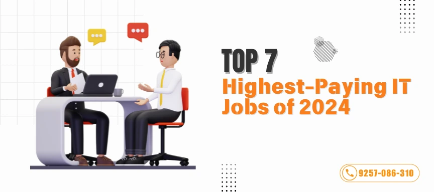 Top 7 Highest-Paying IT Jobs of 2024 list with job titles and salary details